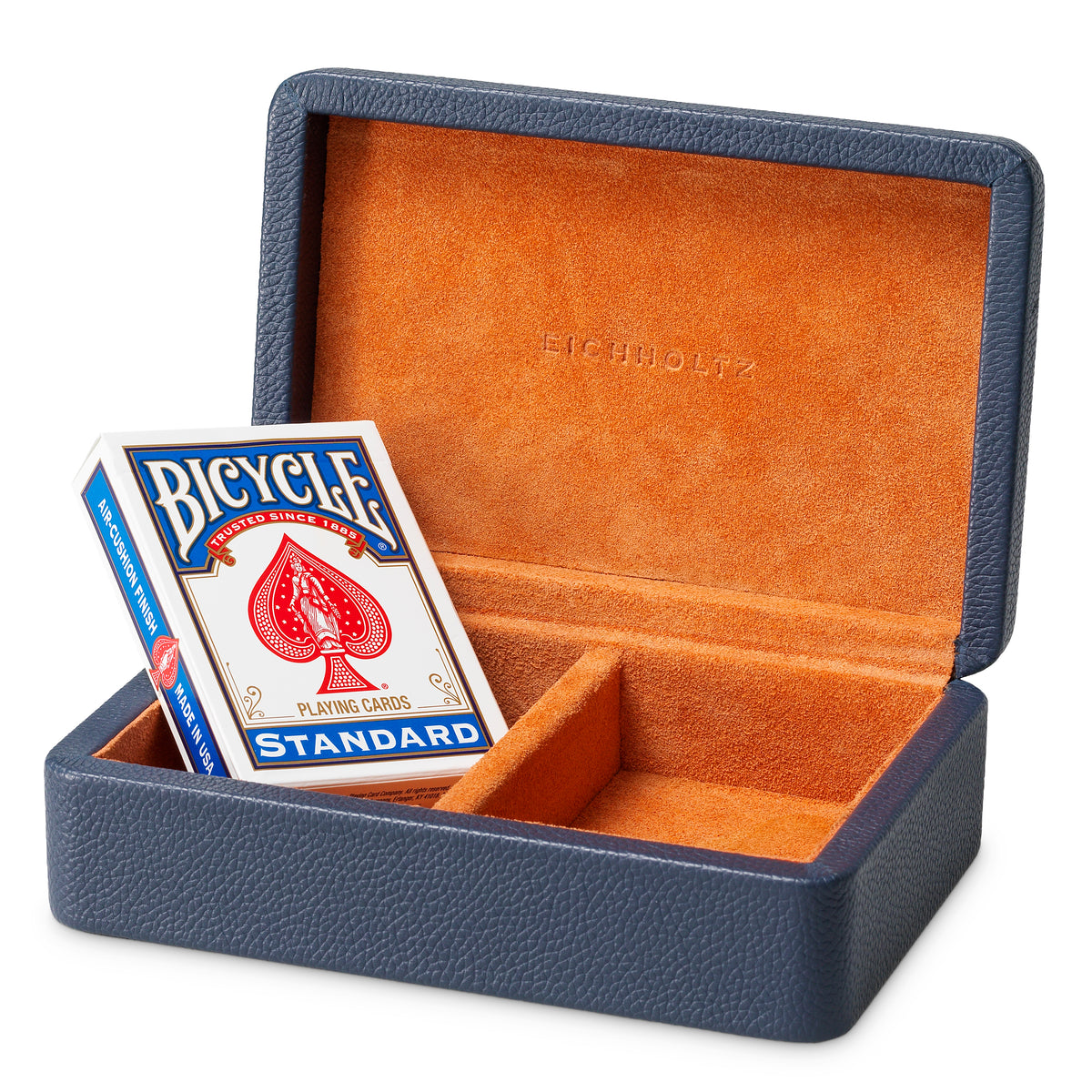 Accessoire décoratif luxe en bleu leather | Eichholtz Deck Box