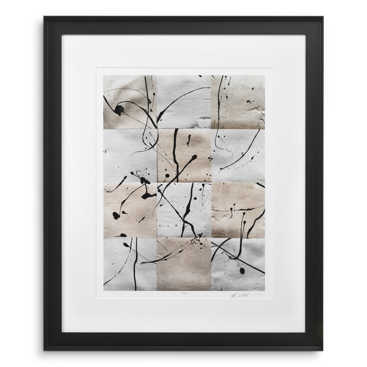 Decoration design en noir wooden frame | Eichholtz Print Ink