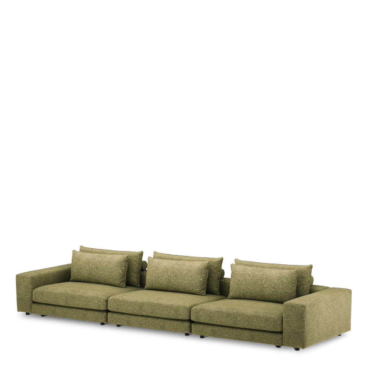Canapé design haut de gamme en lurano moss vert | Eichholtz Club