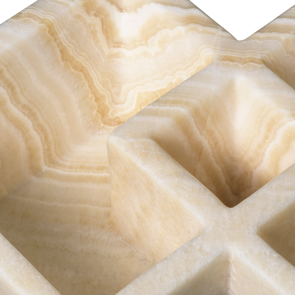 Coupe décorative luxe en naturel onyx | Eichholtz Heber