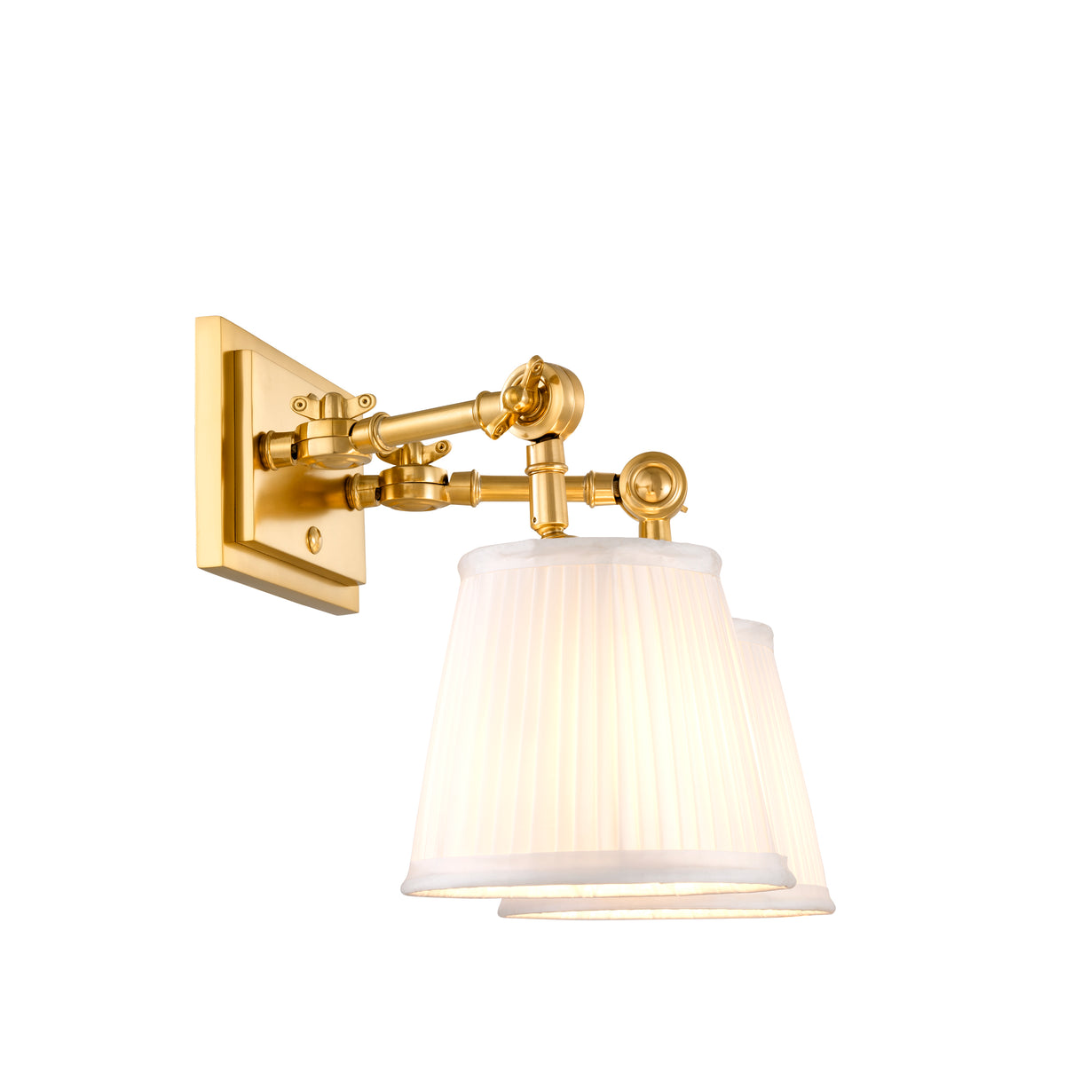 Applique murale design en finition dorée | Eichholtz Wentworth Double