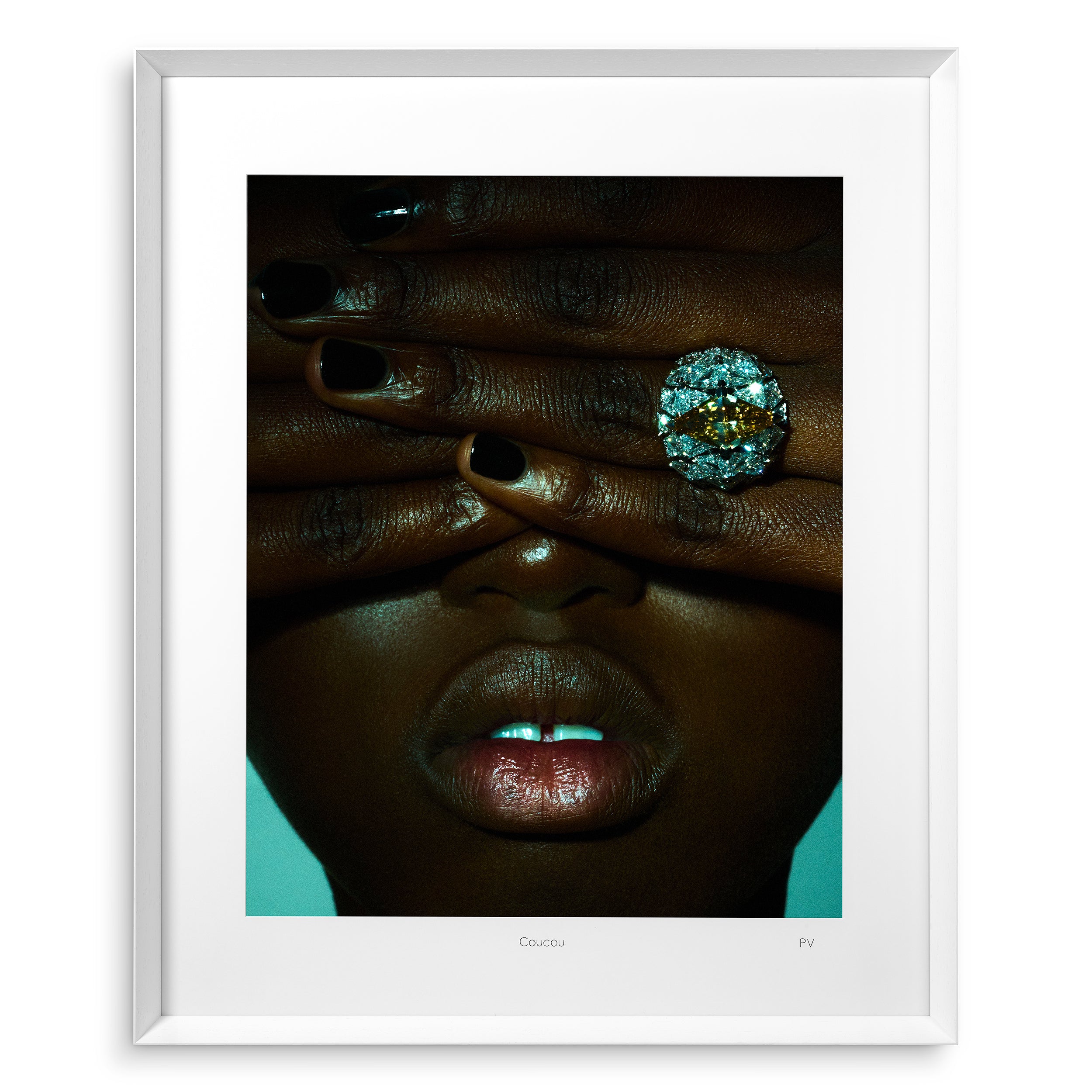 Decoration design en blanc wooden frame | Eichholtz Print Philippe