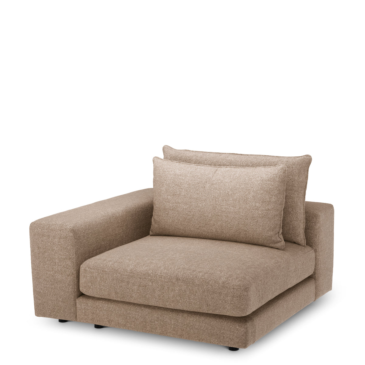Canapé design haut de gamme en velora taupe | Eichholtz Club velora