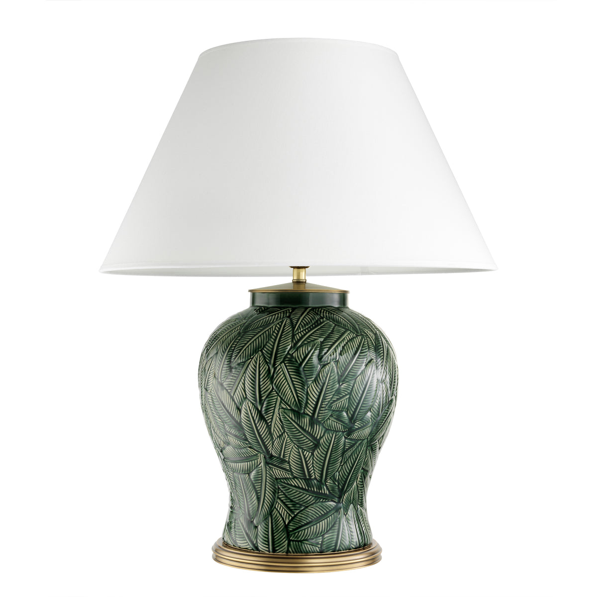 Lampe de table design en vert ceramic | Eichholtz Cyprus