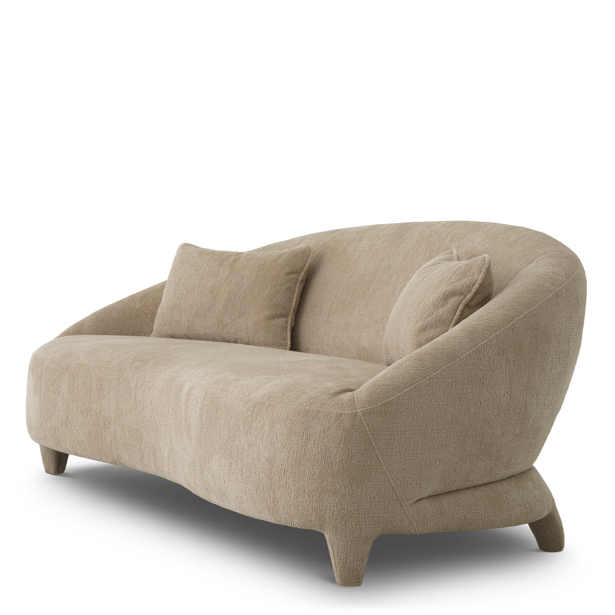 Canapé design haut de gamme en avelin sable | Eichholtz Avenley avelin