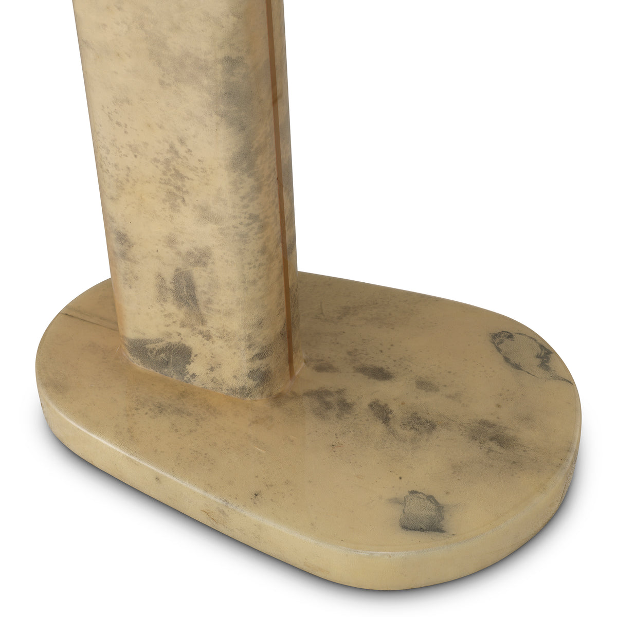 Table d'appoint design en crème leather | Eichholtz Manuel high