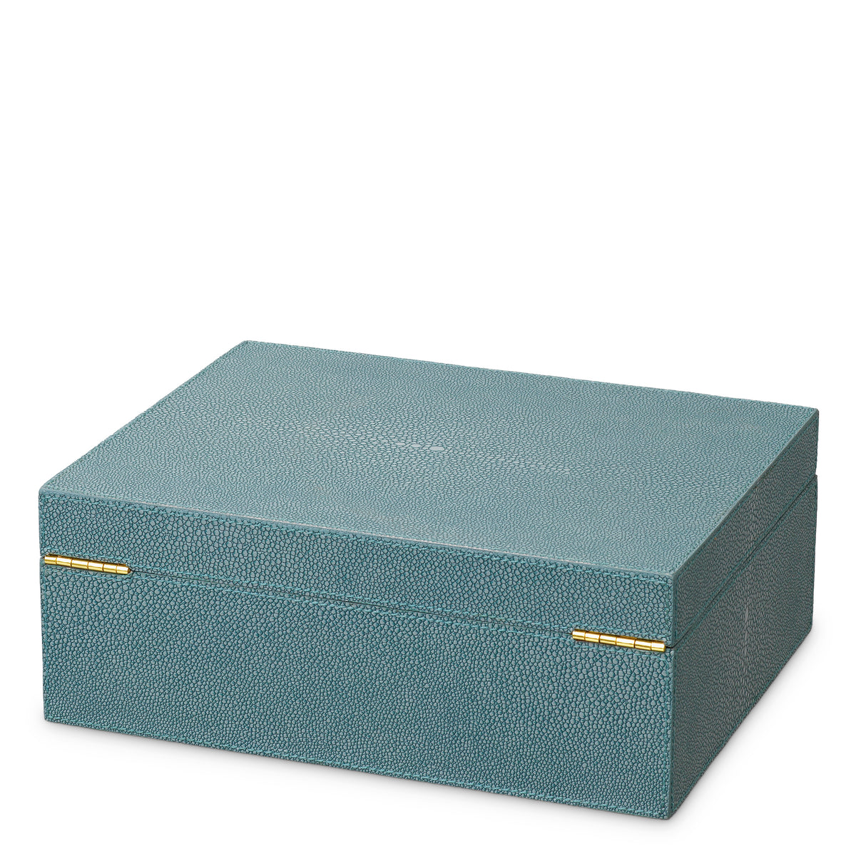 Boite décorative luxe en bleu faux shagreen | Eichholtz Box Menton