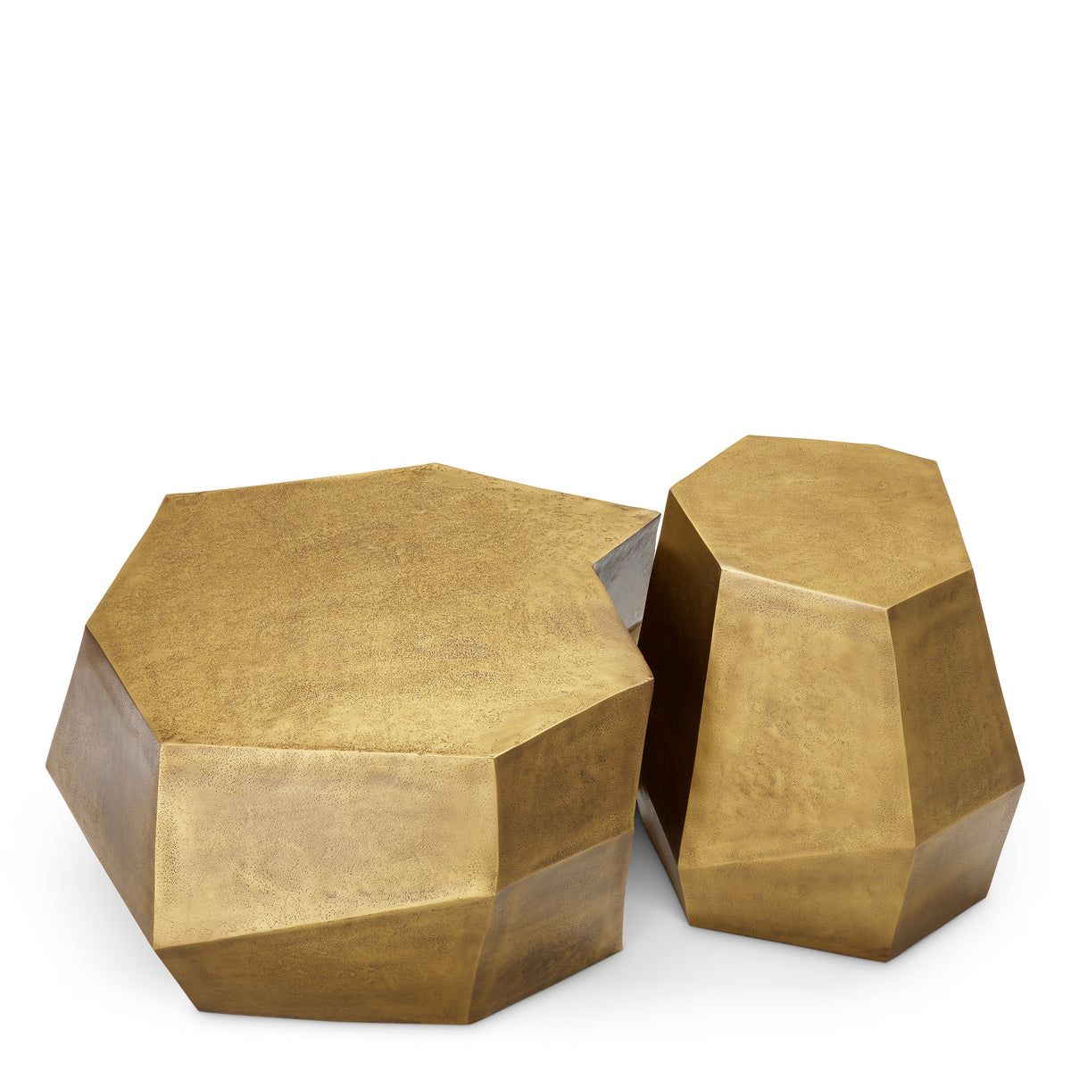 Table basse design en finition laiton vintage | Eichholtz Urbino