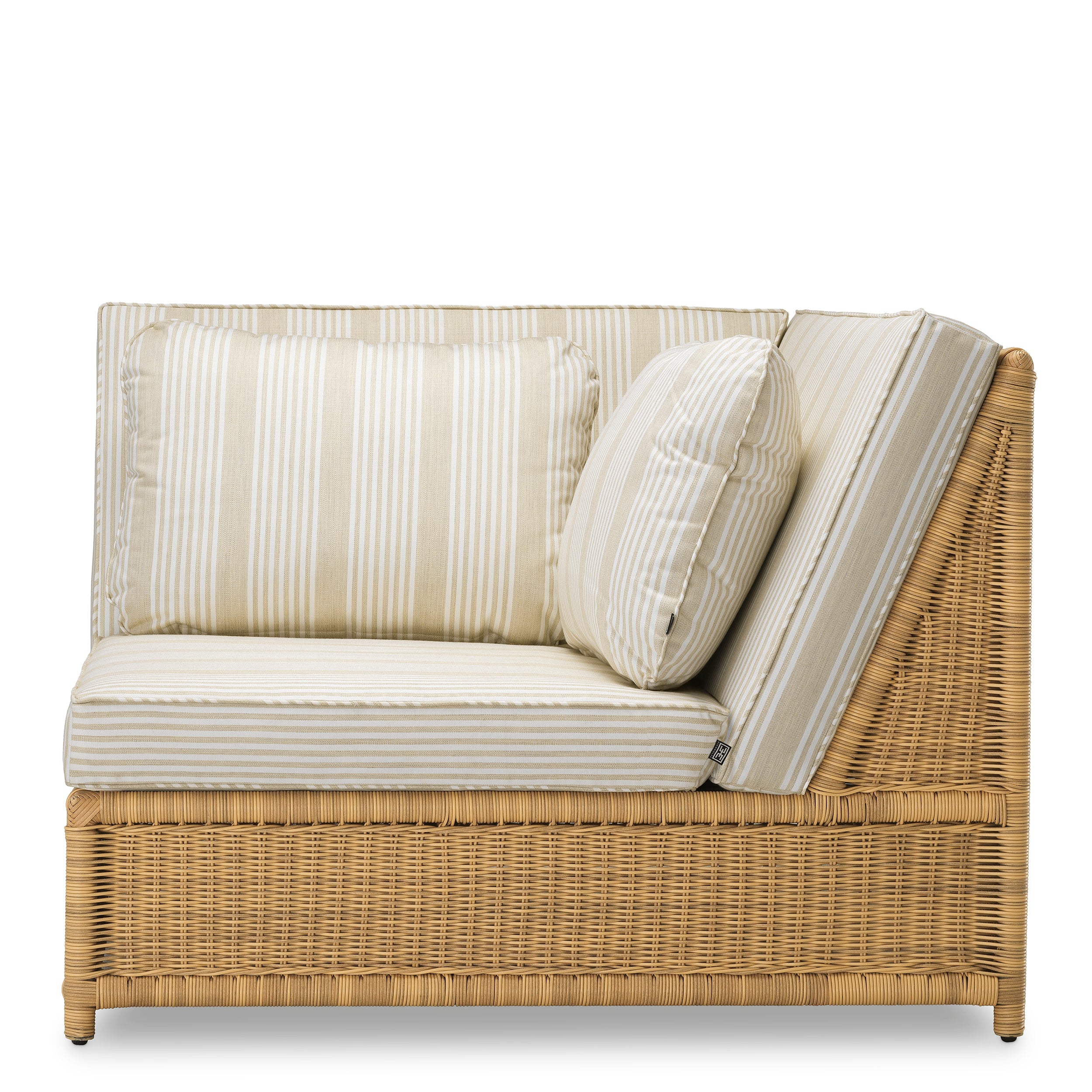 Chaise exterieur design en faux rattan | Eichholtz Modular Hampton