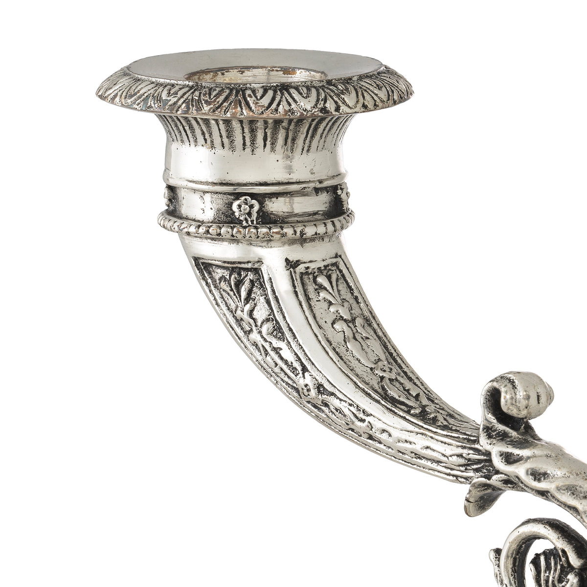 Porte-bougies design en antique finition argentée | Eichholtz Whitney