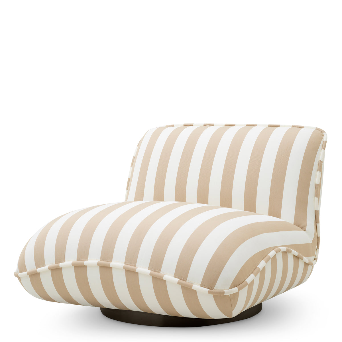 Chaise exterieur design en florent beige | Eichholtz Relax florent
