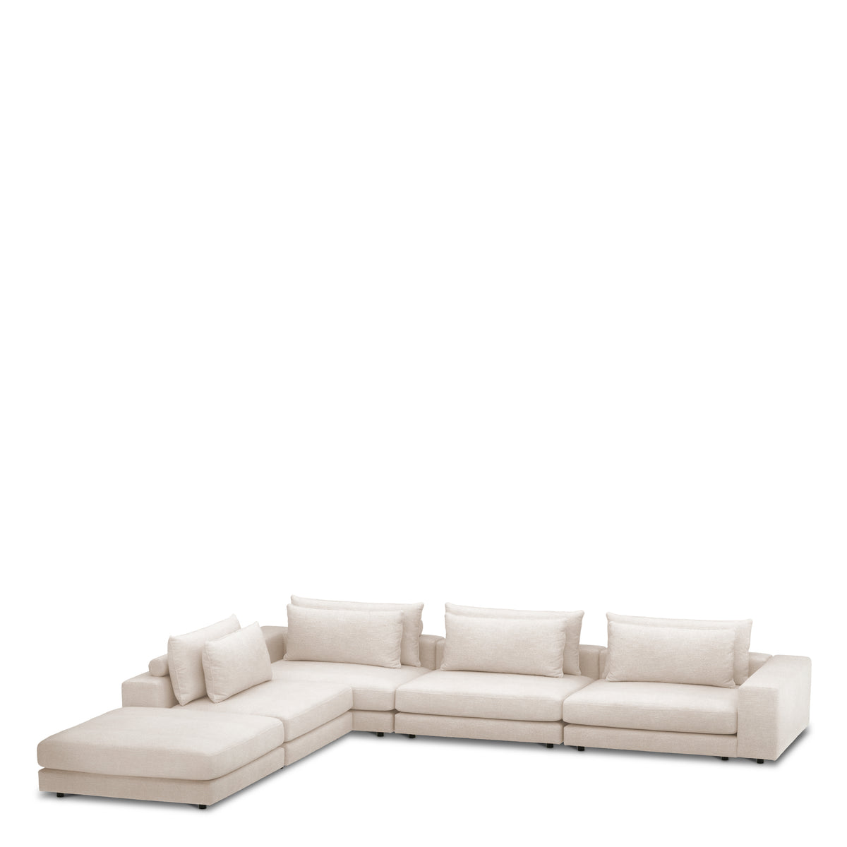 Canapé design haut de gamme en lurano ivoire | Eichholtz Club