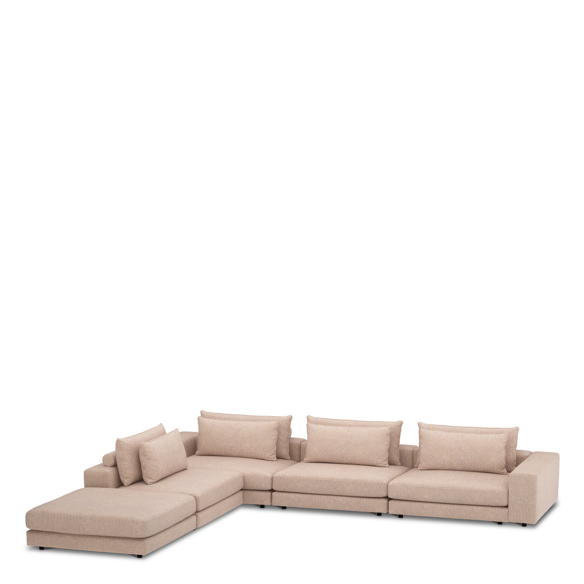 Canapé design haut de gamme en velora greige | Eichholtz Club velora