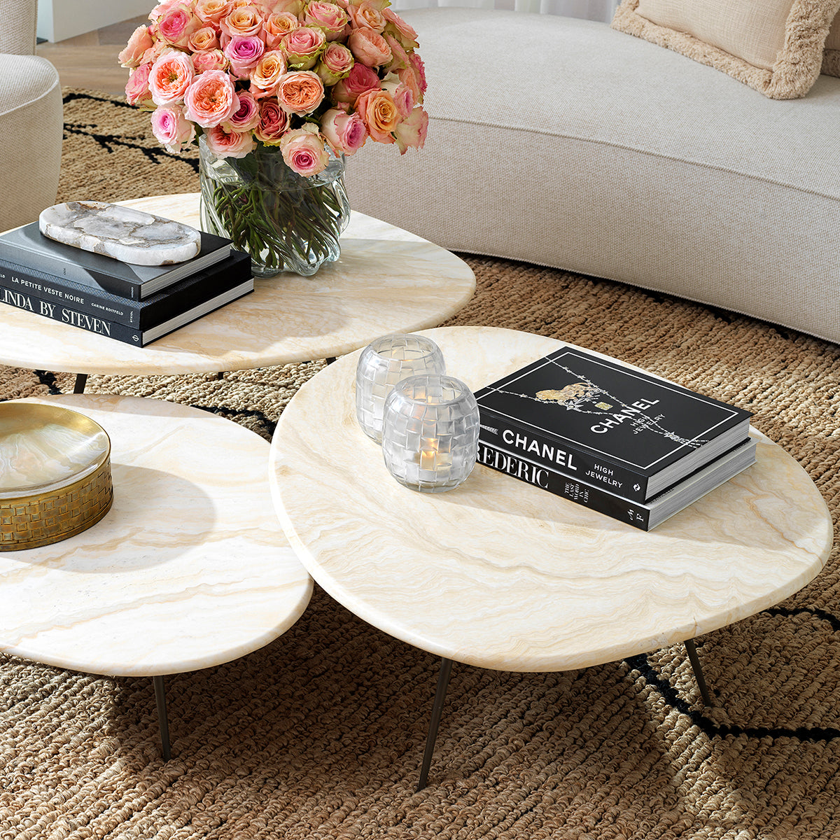 Tapis design haut de gamme en naturel | Eichholtz Rug Thornfield