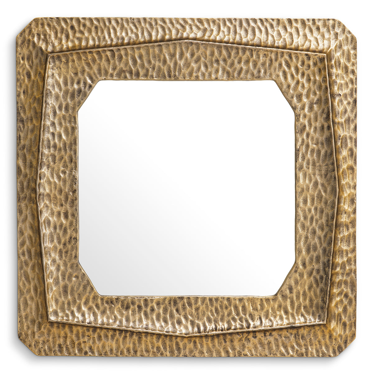 Miroir mural design en finition laiton vintage | Eichholtz Thatcher