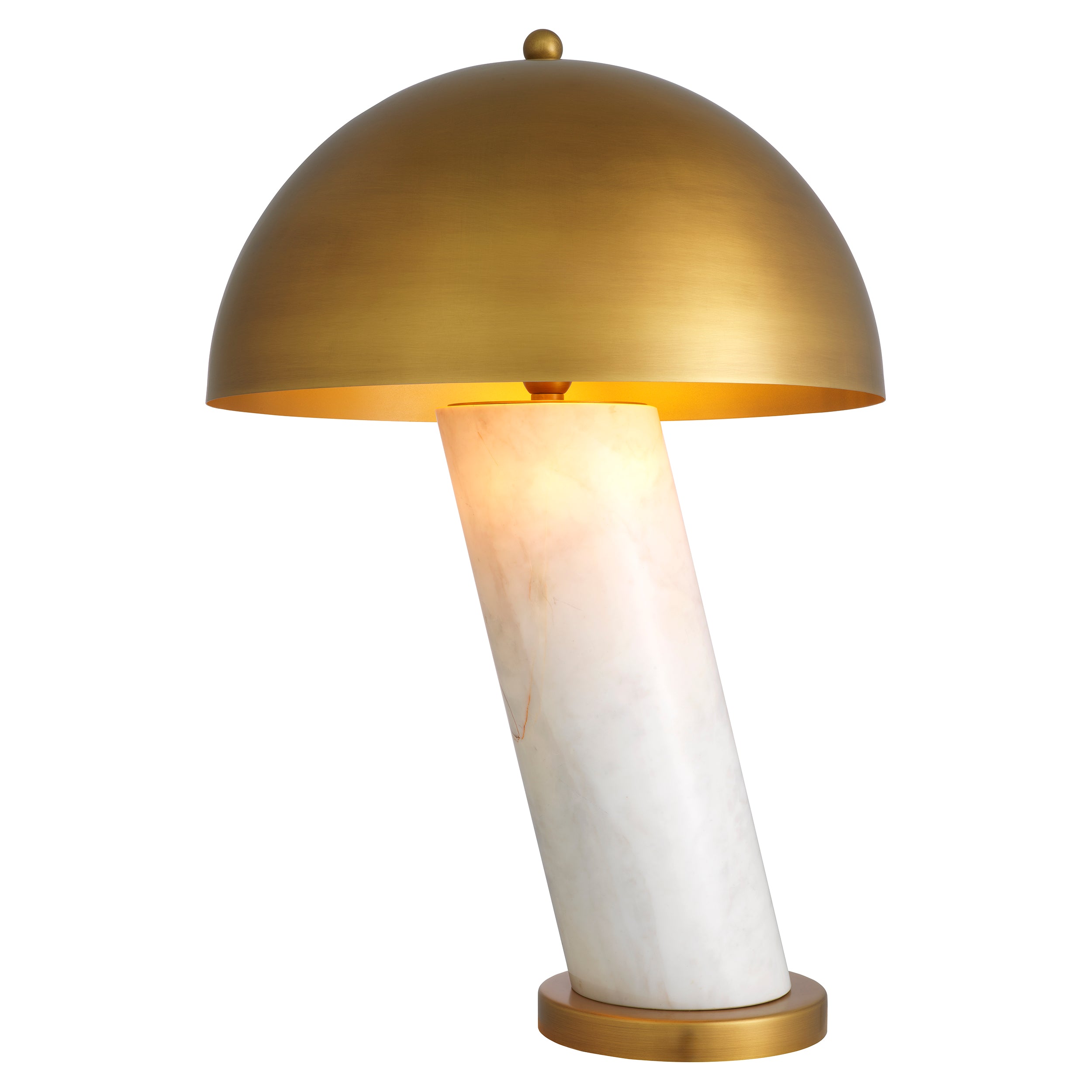 Lampe de table design en blanc marble | Eichholtz Daniel