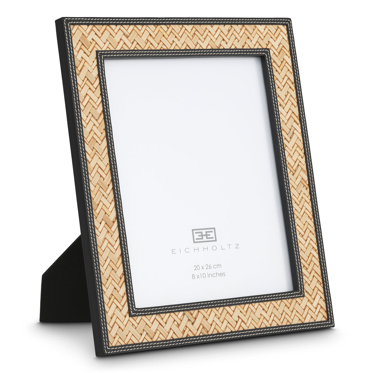 Cadre photo design luxe en noir leather | Eichholtz Taos