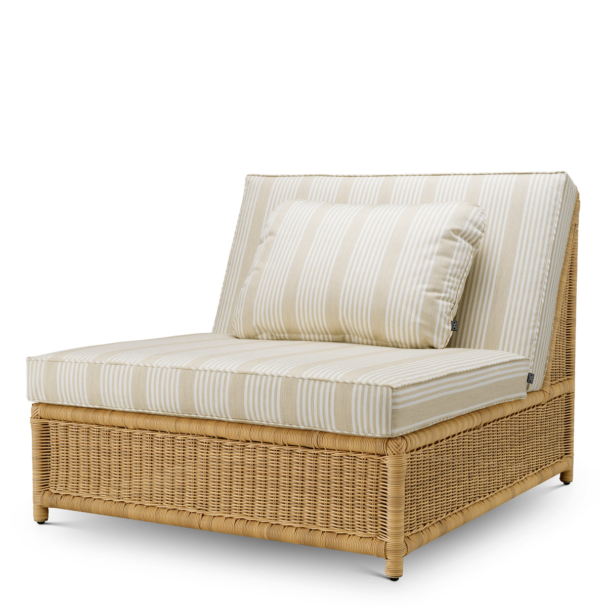 Chaise exterieur design en saville beige | Eichholtz Modular Hampton