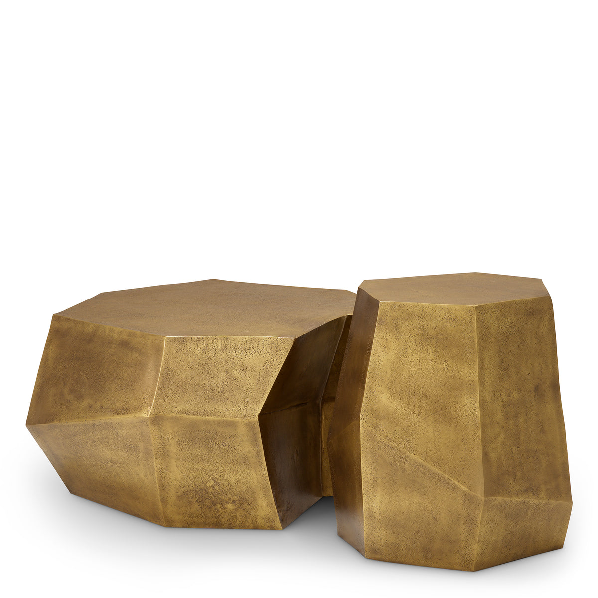 Table basse design en finition laiton vintage | Eichholtz Urbino