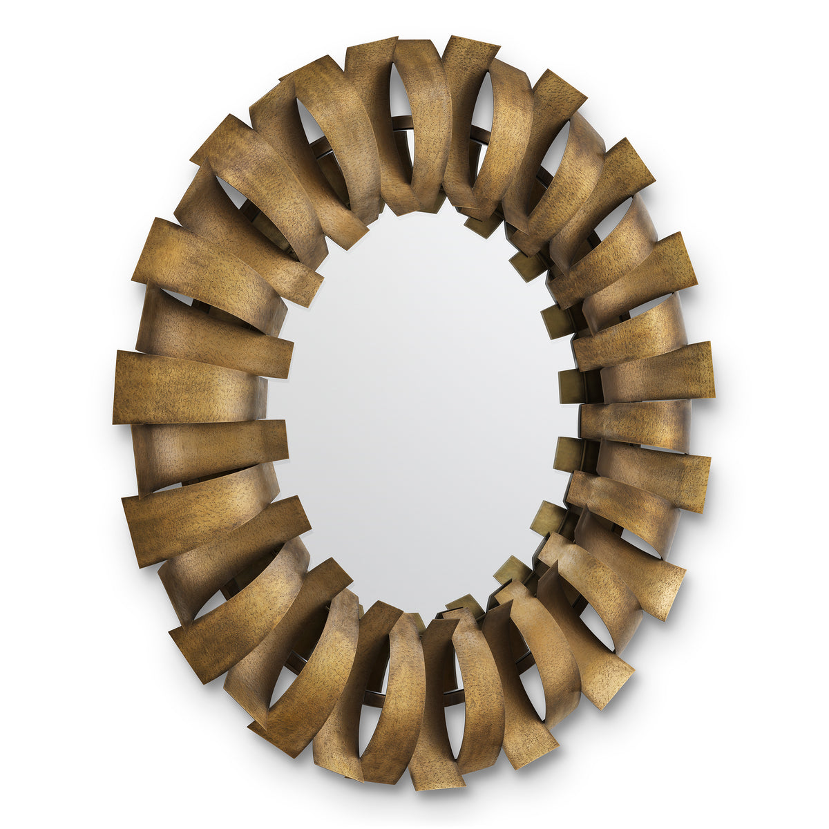Miroir mural design en finition laiton vintage | Eichholtz Aldrin
