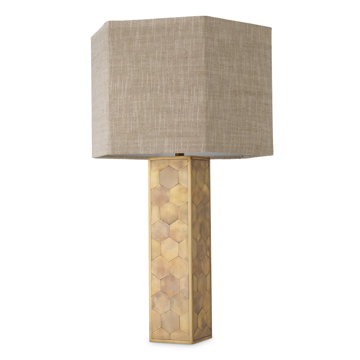 Lampe de table design en finition laiton vintage | Eichholtz Montreux