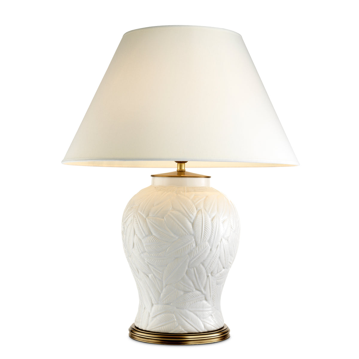 Lampe de table design en blanc ceramic | Eichholtz Cyprus