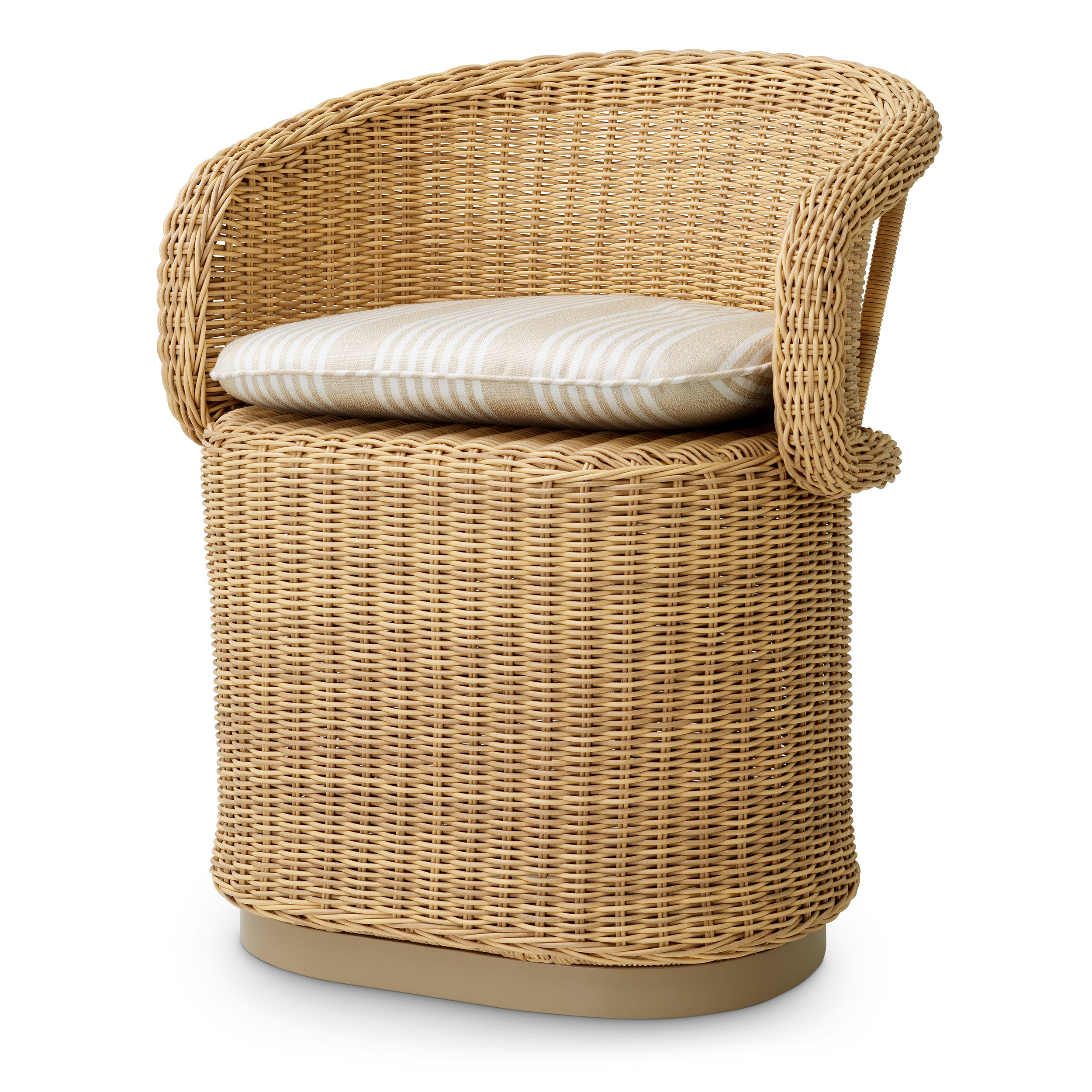 Chaises repas exterieur design en faux rattan | Eichholtz San Remo