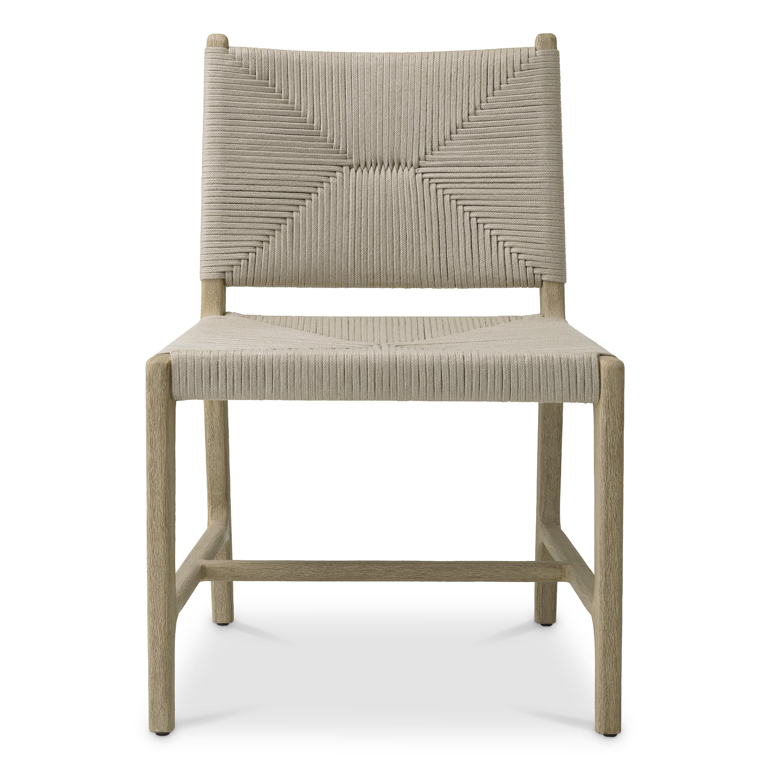 Chaises repas exterieur design en aged teak | Eichholtz Pivetti