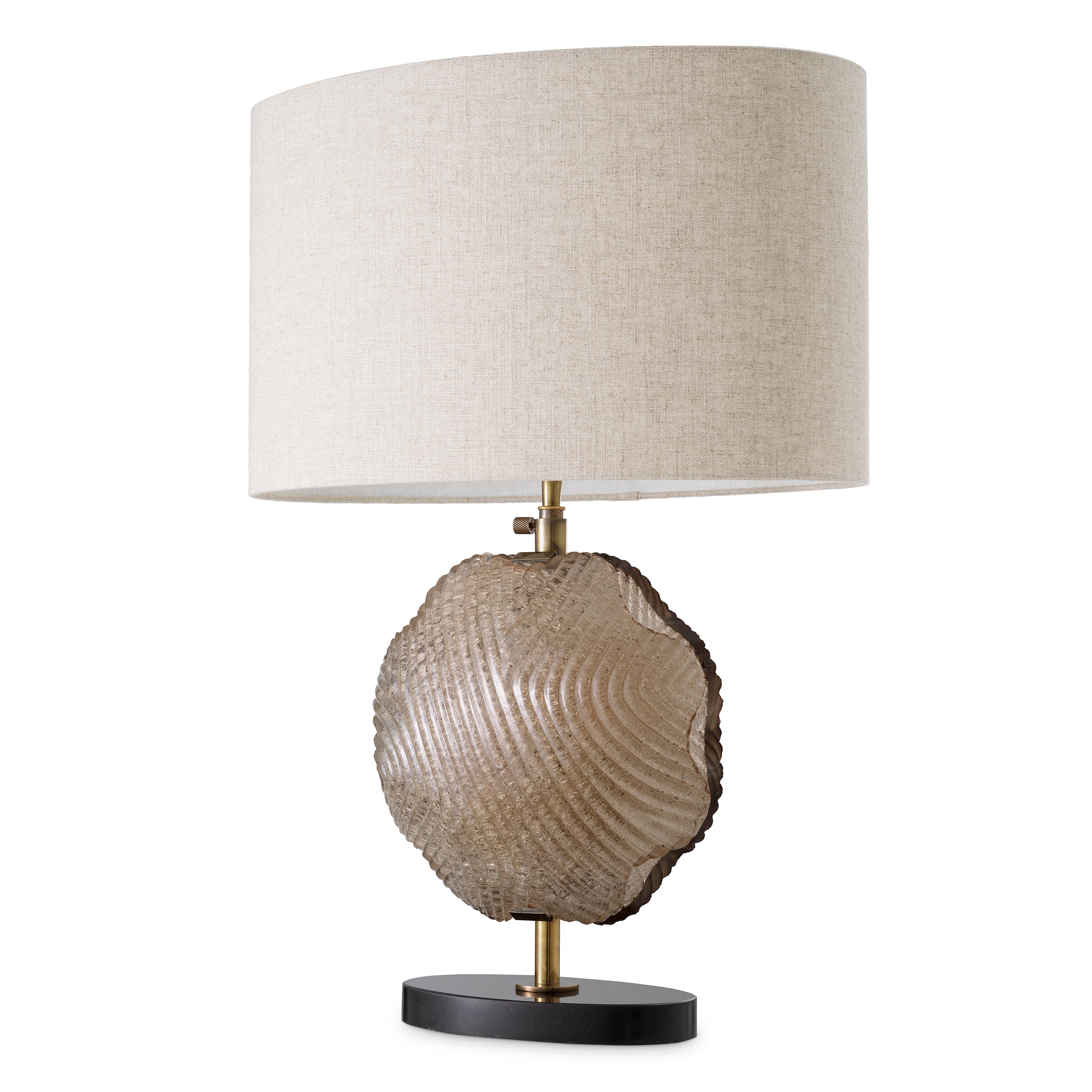 Lampe de table design en finition laiton vintage | Eichholtz Nuria