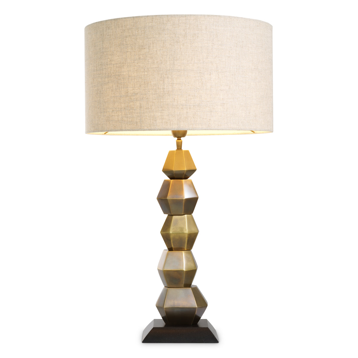 Lampe de table design en finition laiton vintage | Eichholtz Lior