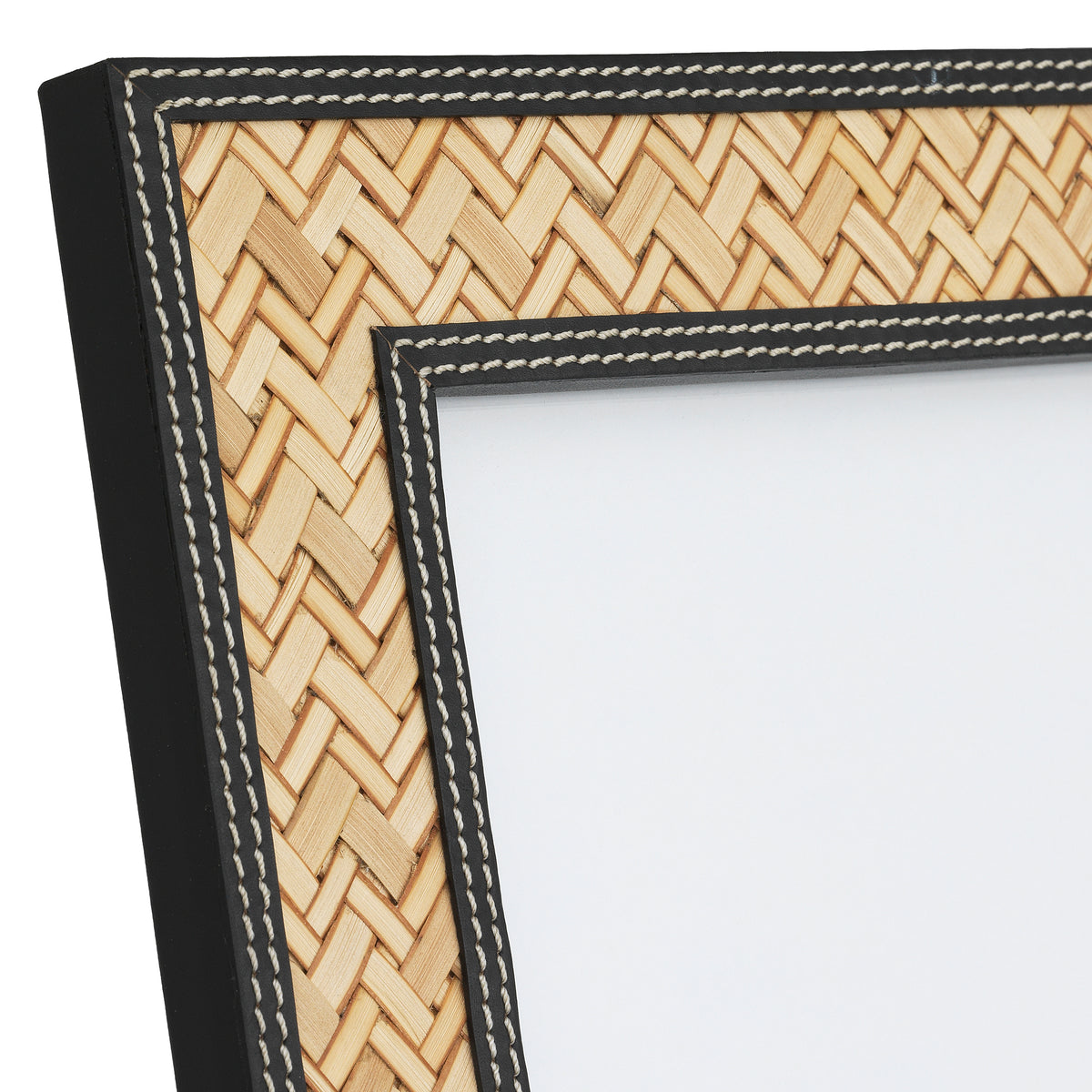 Cadre photo design luxe en noir leather | Eichholtz Taos