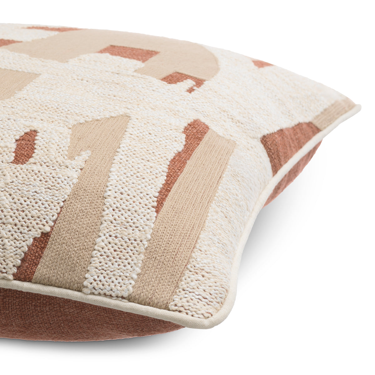 Coussin decoratif luxe en naturel | Eichholtz Saphira square