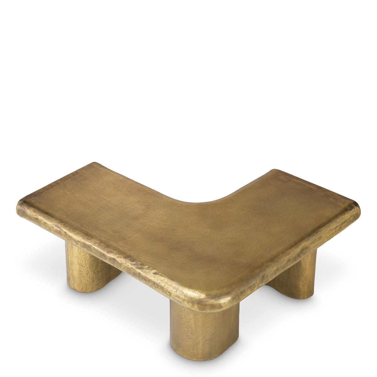 Table basse design en finition laiton vintage | Eichholtz Bellington