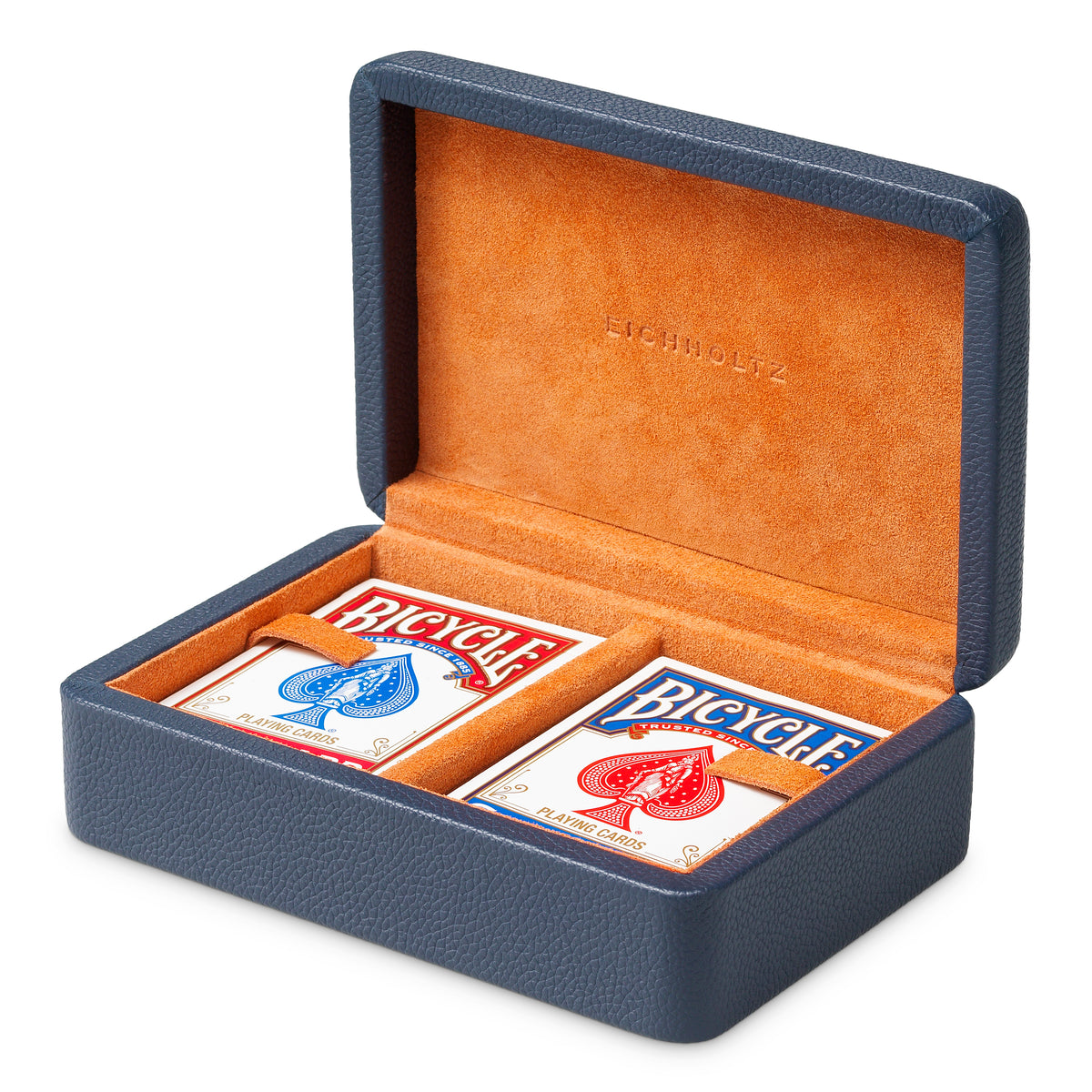 Accessoire décoratif luxe en bleu leather | Eichholtz Deck Box
