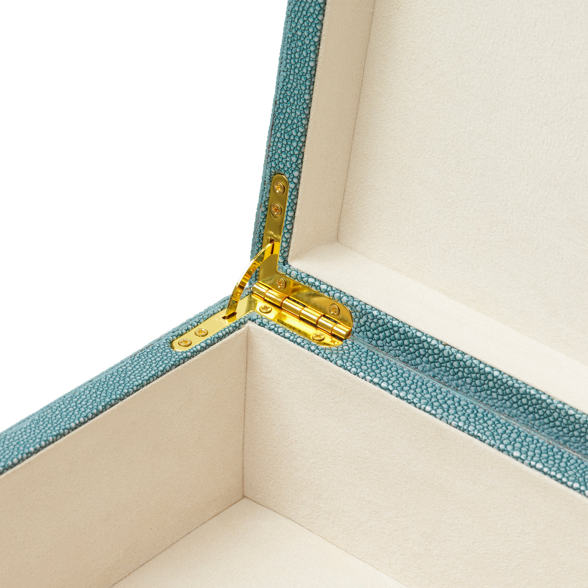 Boite décorative luxe en bleu faux shagreen | Eichholtz Box Menton