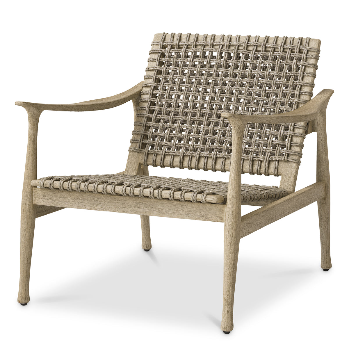 Chaise exterieur design en aged teak | Eichholtz Manzo