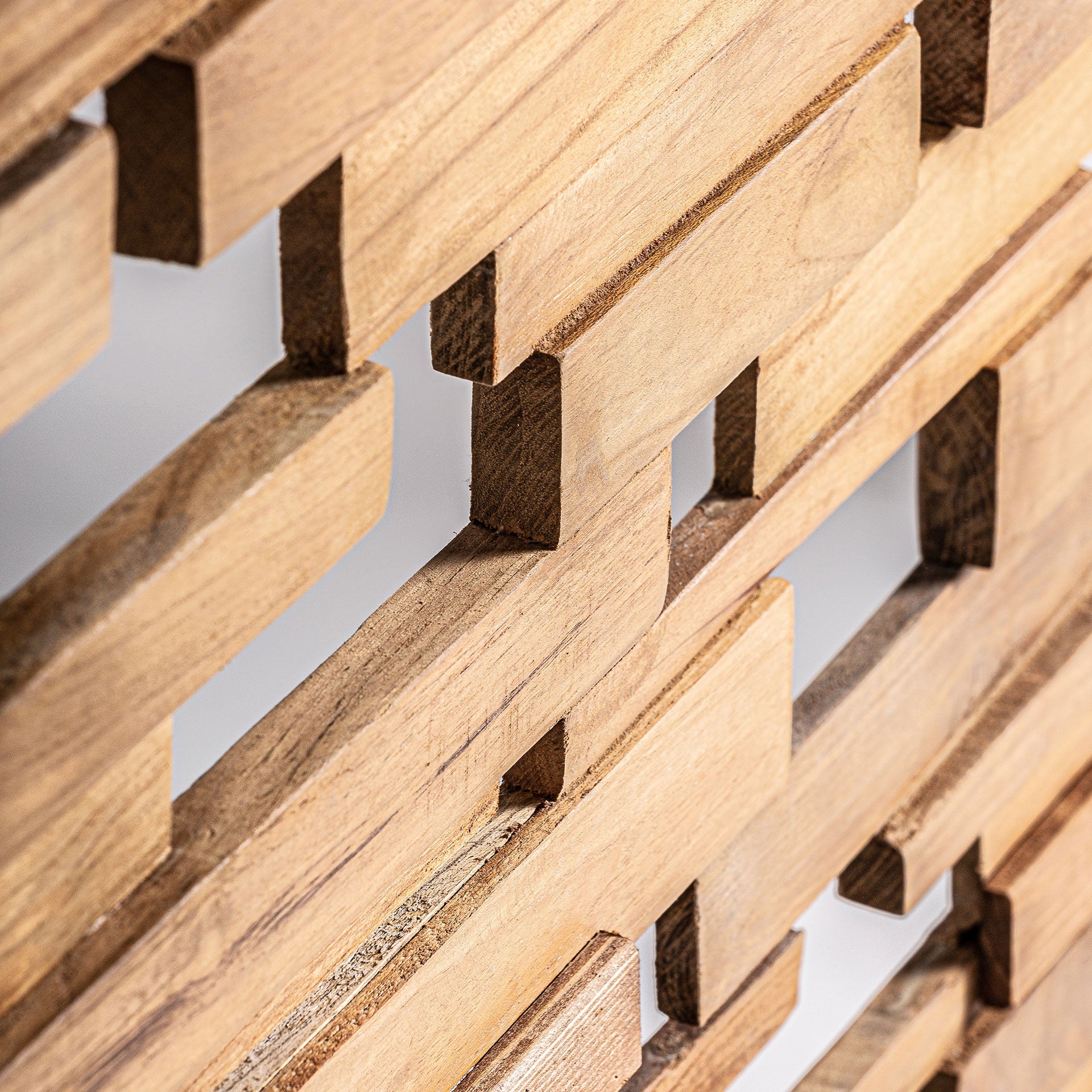 Panneau décoratif teck noir et fer naturel | VICAL | REMO-HOME, mobilier design et décoration d'intérieur