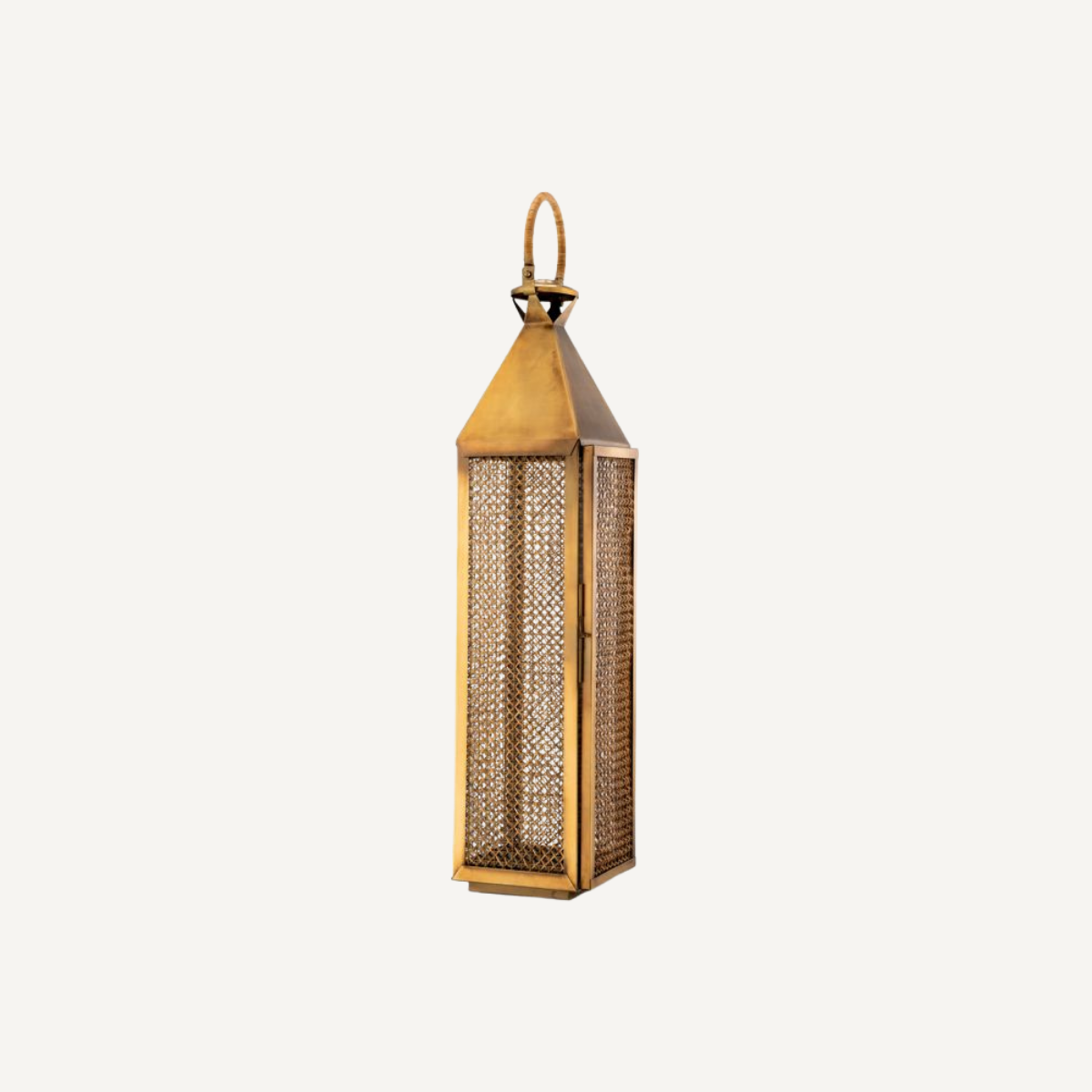 Photophore doré en rotin | Eichholtz Festival L | REMO-HOME, mobilier et décoration d'intérieur