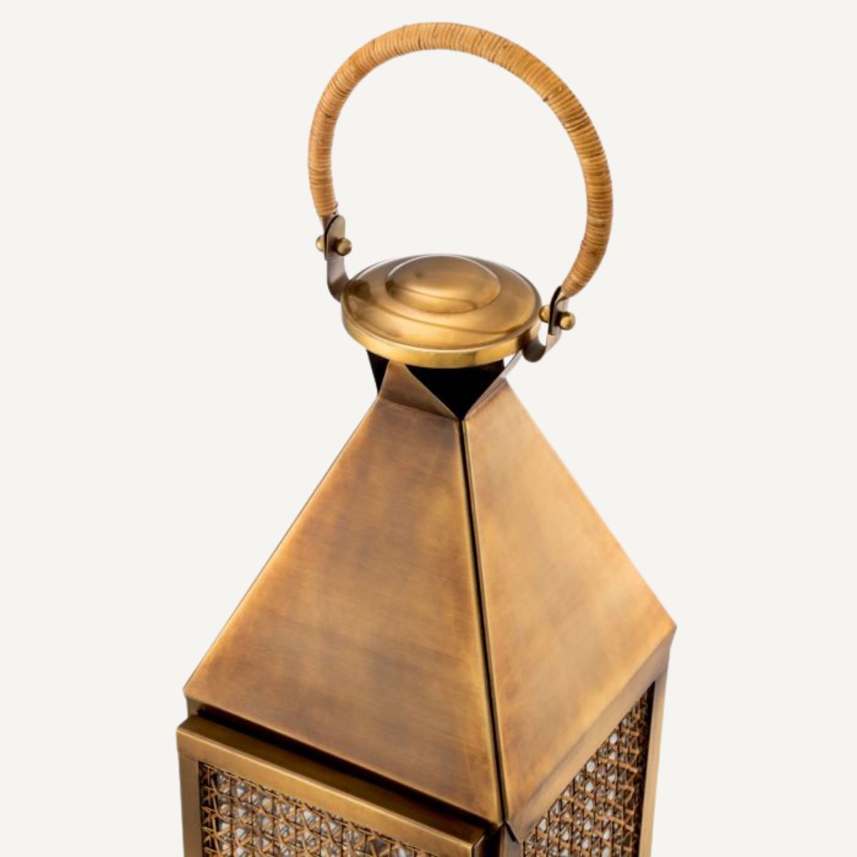 Photophore doré en rotin | Eichholtz Festival L | REMO-HOME, mobilier et décoration d'intérieur