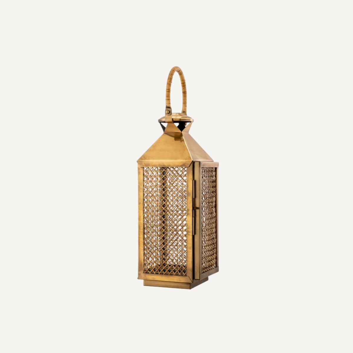 Photophore doré en rotin | Eichholtz Festival S | REMO-HOME, mobilier et décoration d'intérieur