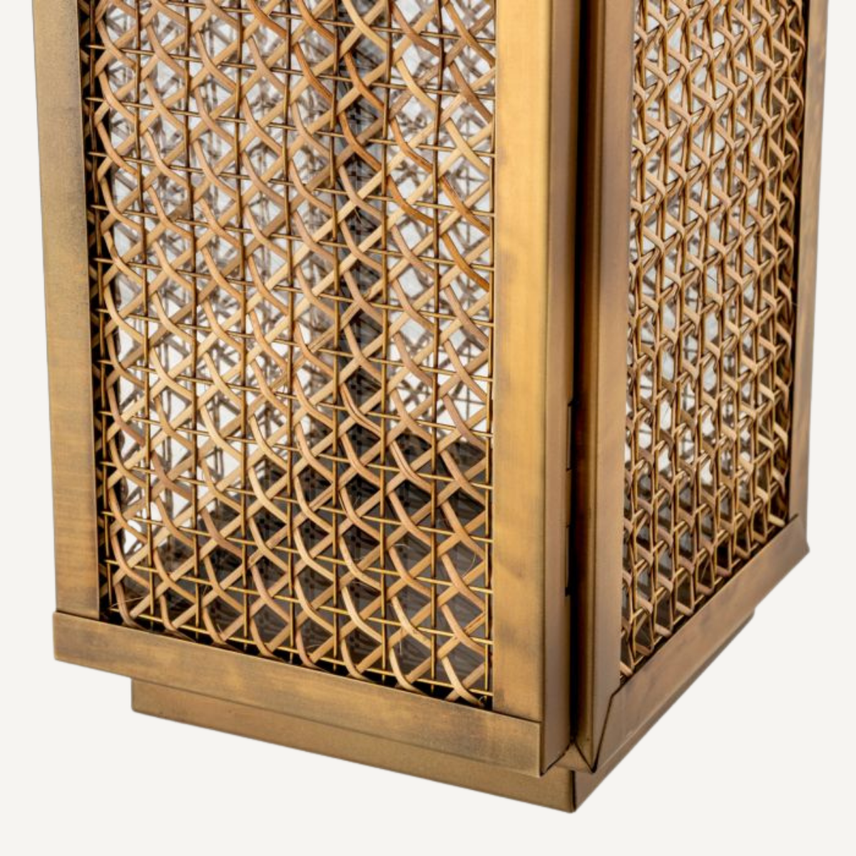 Photophore doré en rotin | Eichholtz Festival S | REMO-HOME, mobilier et décoration d'intérieur