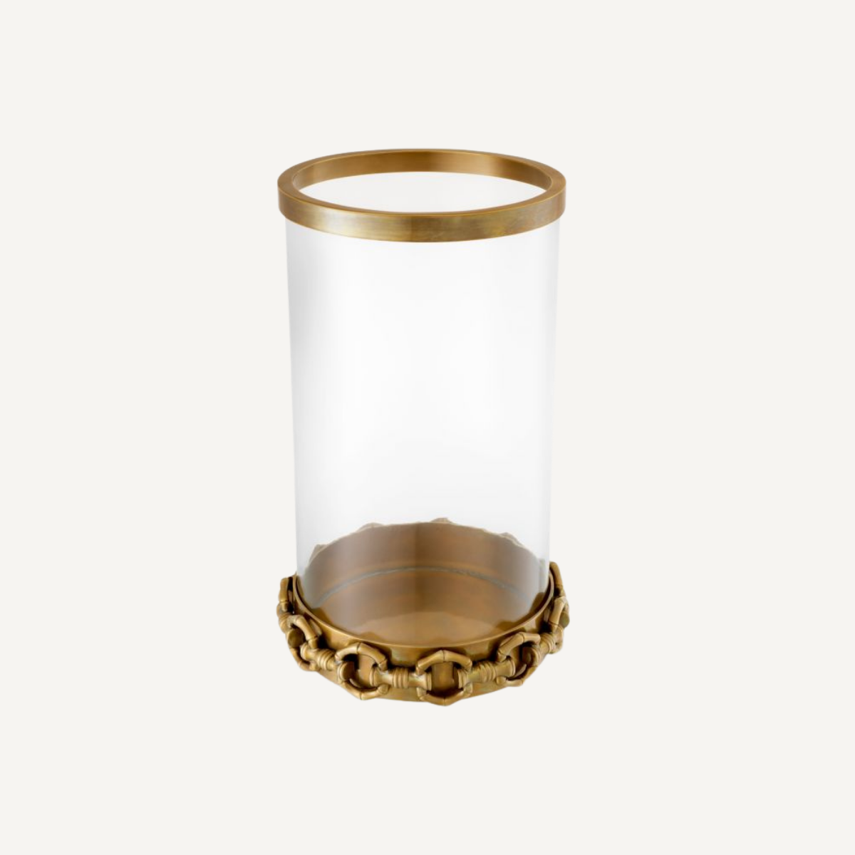 Photophore doré en verre | Eichholtz Clementine L | REMO-HOME, mobilier et décoration d'intérieur