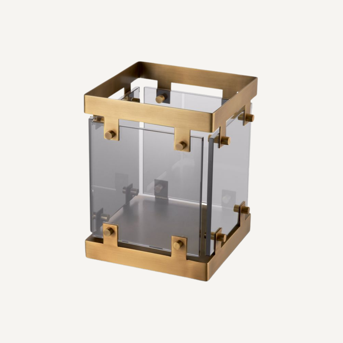 Photophore doré en verre fumé | Eichholtz Heston S | REMO-HOME, mobilier et décoration d'intérieur