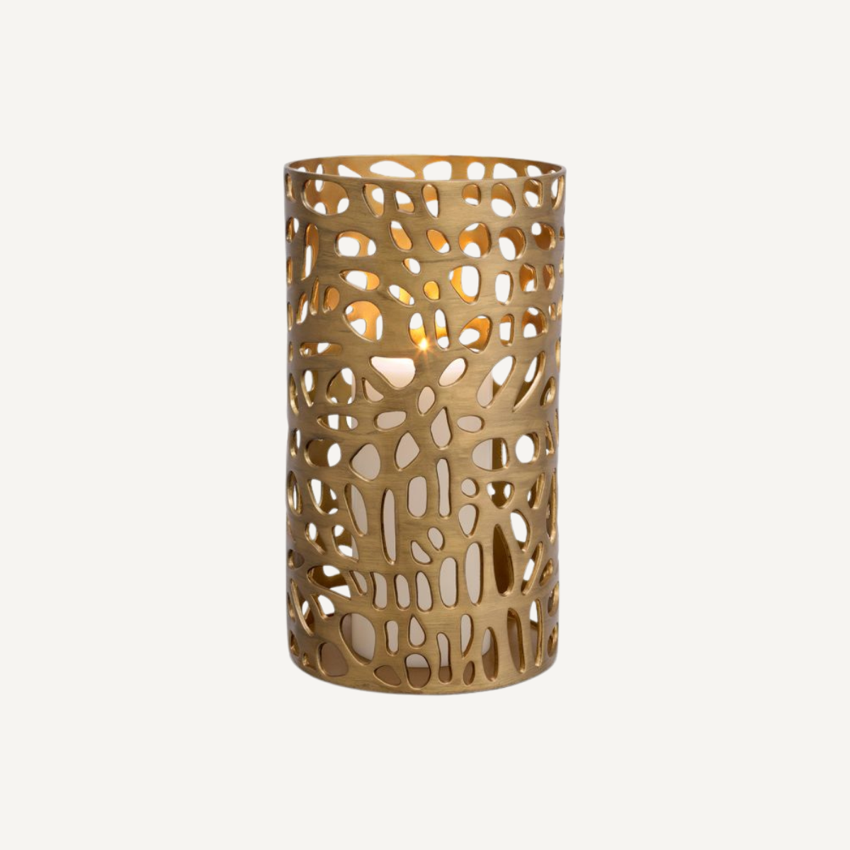 Photophore en laiton brossé | Eichholtz Dix L | REMO-HOME, mobilier et décoration d'intérieur