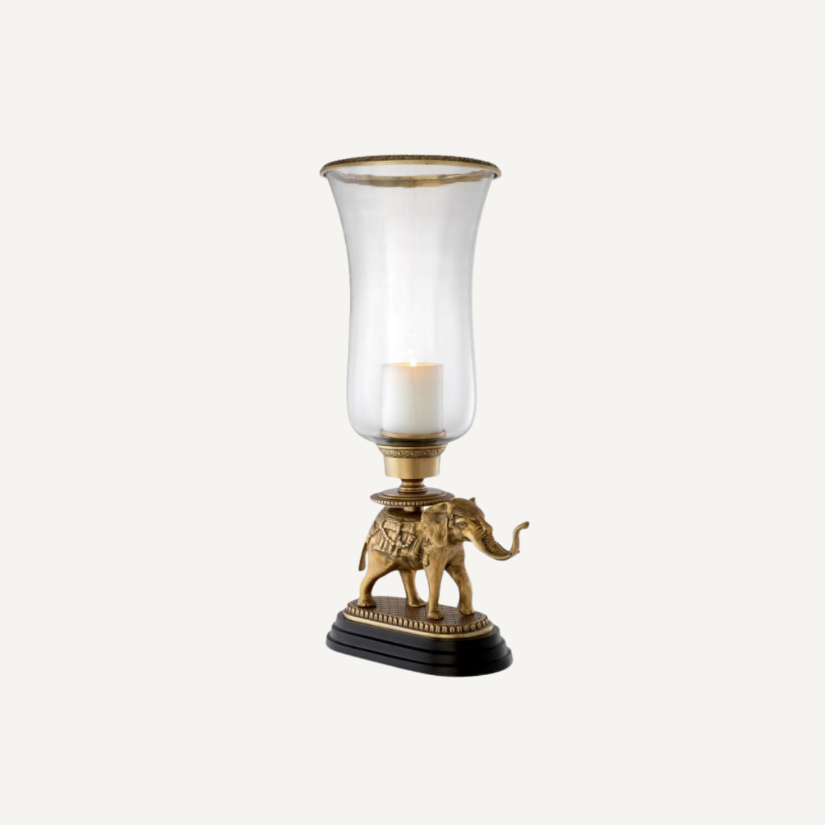 Photophore en laiton vieilli | Eichholtz Elephant HOME, mobilier et décoration d'intérieur