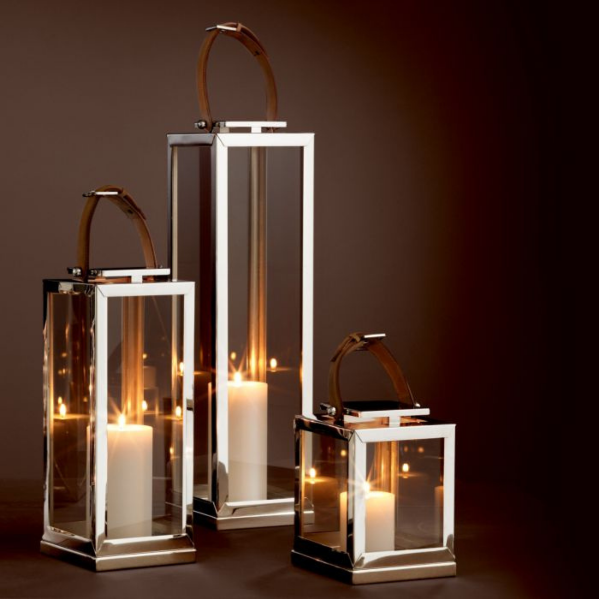 Photophore nickelé | Eichholtz Georgian XL |REMO-HOME, mobilier et décoration d'intérieur