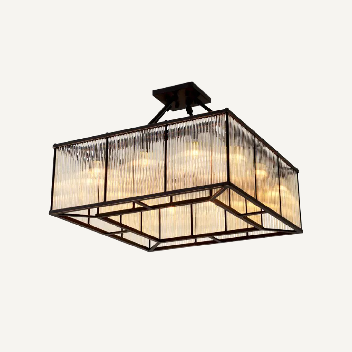 Plafonnier carré en bronze | Eichholtz Bernardi | REMO-HOME, mobilier et décoration d'intérieur