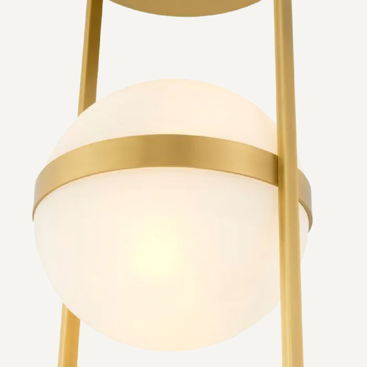 Plafonnier doré en verre blanc | Eichholtz Dover | REMO-HOME, mobilier et décoration d'intérieur