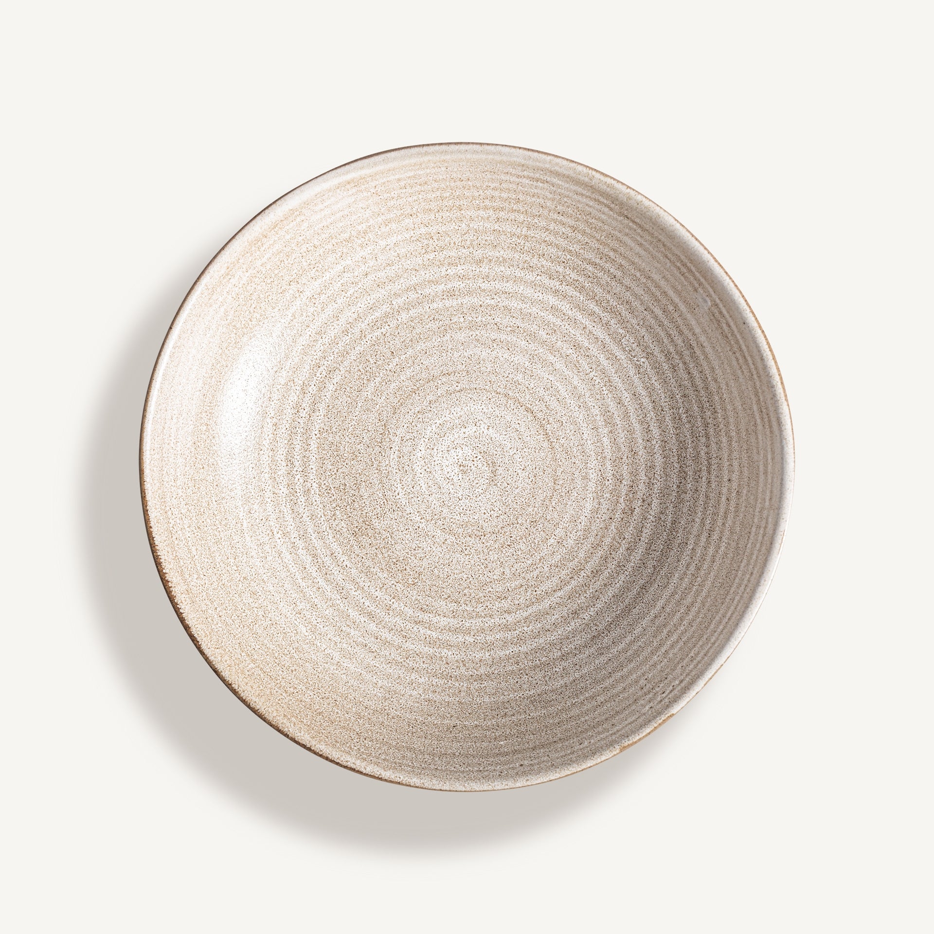 Plat rond en porcelaine beige mat | VICAL Murcey | REMO-HOME, mobilier design et décoration d'intérieur