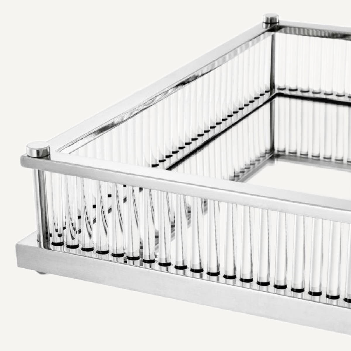 Plateau carré nickelé | Eichholtz Cora | REMO-HOME, mobilier et décoration d'intérieur